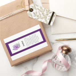 Adesivo Retangular Ametyst Crystal Significa Pacote Gemstone De Joias