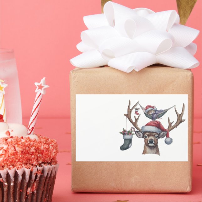 Adesivo Retangular Amigos Festivos (Festa)