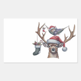 Adesivo Retangular Amigos Festivos