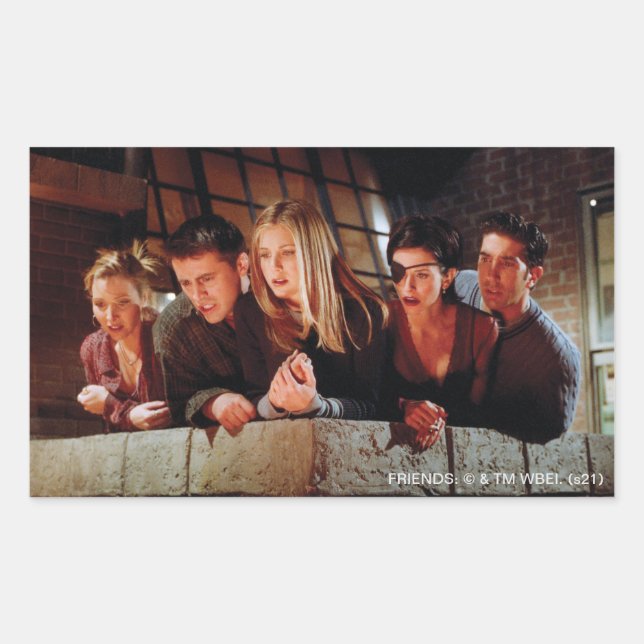 Adesivo Retangular AMIGOS™ | Gangue na Balconha (Frente)