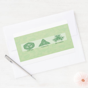 Adesivo Retangular Amigos Religiosos Irlandeses Orações e Bênçãos