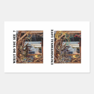 Adesivo Retangular Amor incondicional