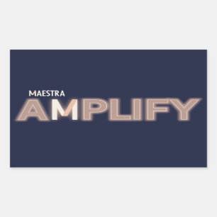 Adesivo Retangular Amplify Stickers