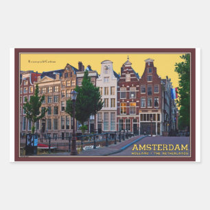 Adesivo Retangular Amsterdam-Keizersgracht Centrum