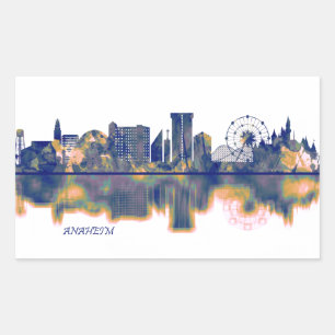 Adesivo Retangular Anaheim Skyline