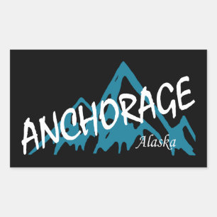 Adesivo Retangular Anchorage Alaska Mounates