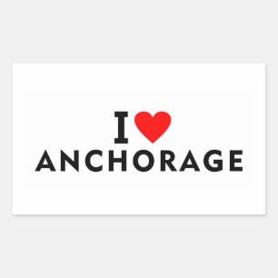 Adesivo Retangular Ancorage Estados Unidos america usa amor cidade ou