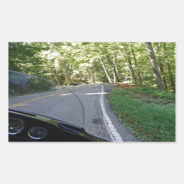 Adesivo Retangular Andando O Dragão