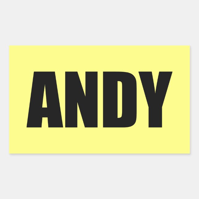 Adesivo Retangular Andy (Frente)