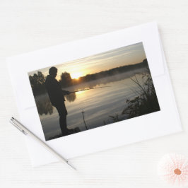 Adesivo Retangular Angler manhã