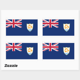 Adesivo Retangular Anguila Flag Sticker