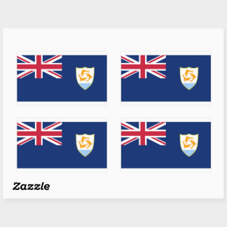 Adesivo Retangular Anguila Flag Sticker