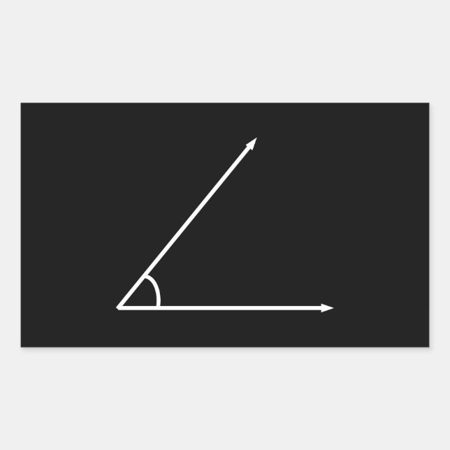 Adesivo Retangular Ângulo agudo (Frente)