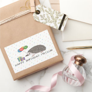 Adesivo Retangular Animal Pigmeus Africano - Parabéns