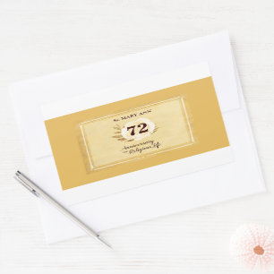 Adesivo Retangular Aniversário personalizável da freira religiosa