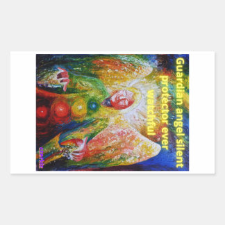 Adesivo Retangular Anjo dos guardiões