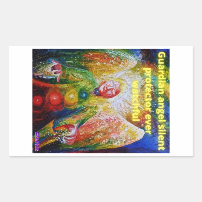 Adesivo Retangular Anjo dos guardiões (Frente)