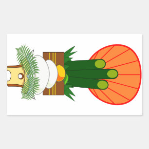 Adesivo Retangular Ano Novo Japonês