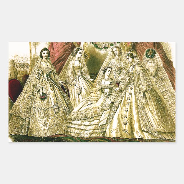 Adesivo Retangular Anterior Bridal de Casamento (Frente)