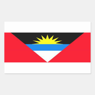 ADESIVO RETANGULAR ANTIGUA E BARBUDA