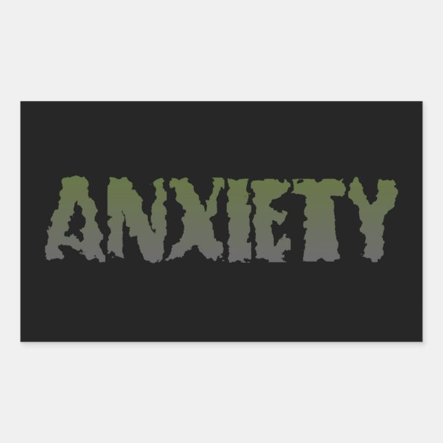Adesivo Retangular Anxiety Ver 1 Sticker (Frente)