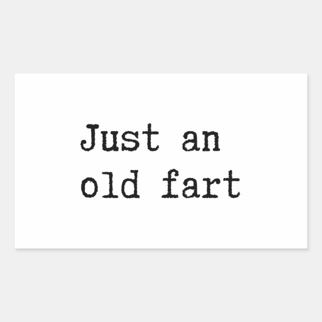 Adesivo Retangular Apenas Um Antigo Fart (Frente)