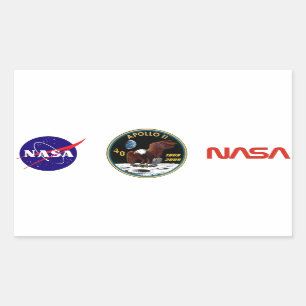Adesivo Retangular Apollo 11: Nós alcançamos a lua
