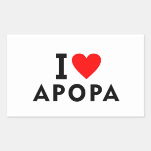 Adesivo Retangular Apopa El Salvador cidade do amor coração gosta de