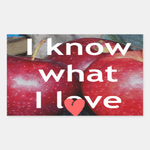Adesivo Retangular Apple of My Eye