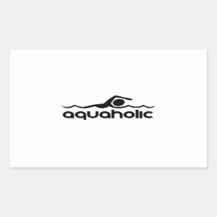 Adesivo Retangular Aquaholic