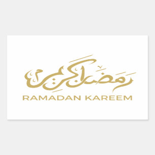 Adesivo Retangular Árabe islâmico Ramadan Kareem
