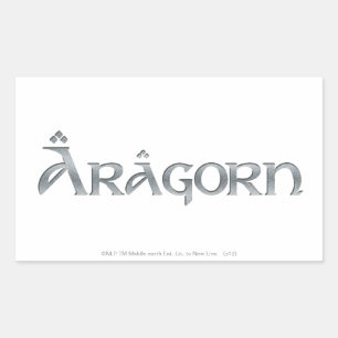 Adesivo Retangular Aragorn logo
