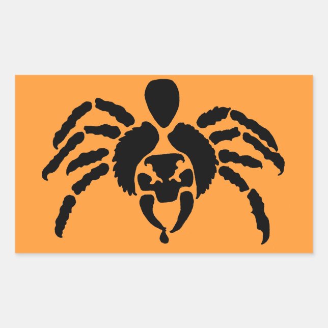 Adesivo Retangular Aranha (Frente)