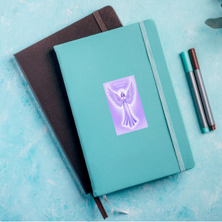 Adesivo Retangular Archangel Zadkiel Purple E White Christmas