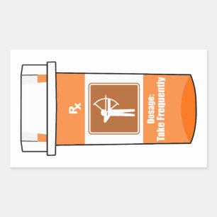 Adesivo Retangular Archery É Minha Droga