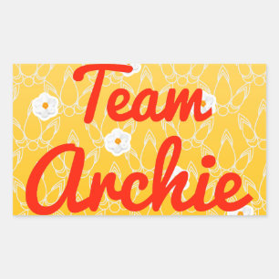 Adesivo Retangular Archie da equipe