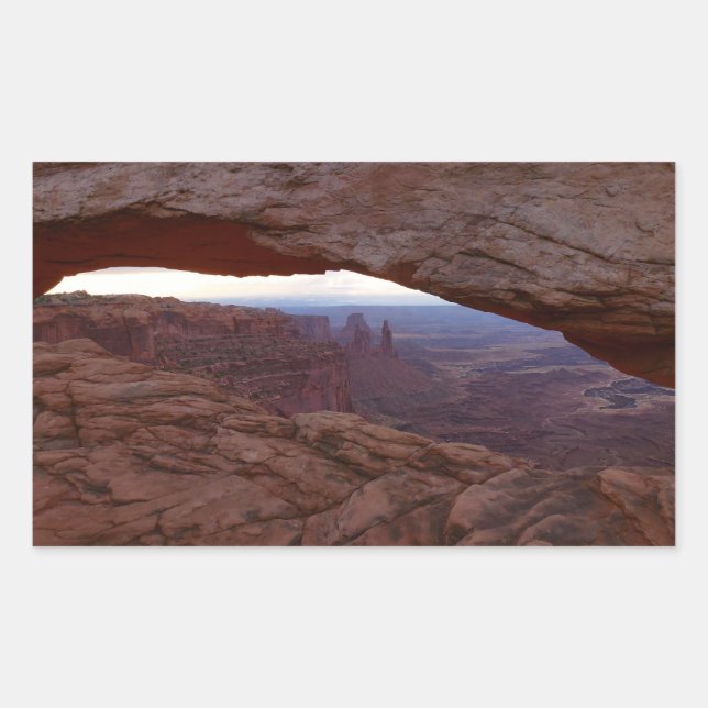 Adesivo Retangular Arco de Mesa do Parque Nacional Canyonlands (Frente)
