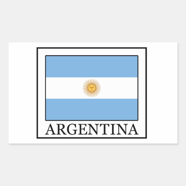 Adesivo Retangular Argentina (Frente)