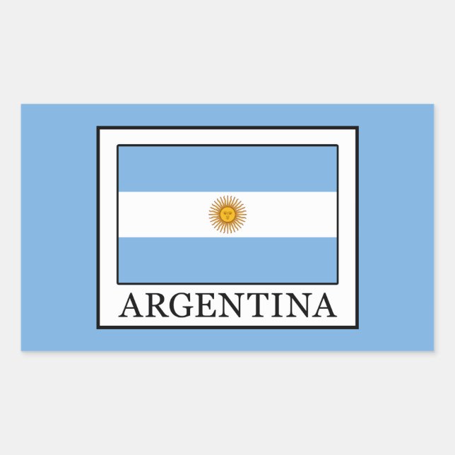 Adesivo Retangular Argentina (Frente)