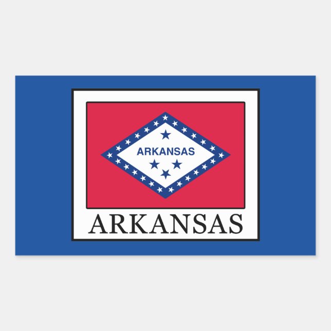 Adesivo Retangular Arkansas (Frente)