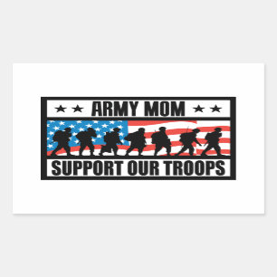 ADESIVO RETANGULAR ARMY MOM
