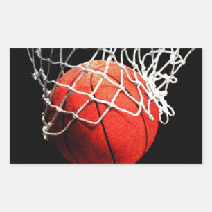 Adesivo Retangular Arte de Basquete