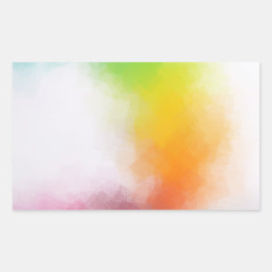 Adesivo Retangular Arte Moderna Abstrata Modelo Branco Colorido Moder