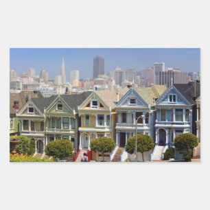 Adesivo Retangular As famosas Painted Ladies de São Francisco