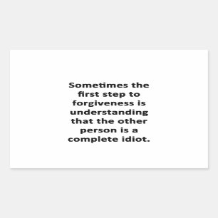 Adesivo Retangular Às vezes a primeira etapa