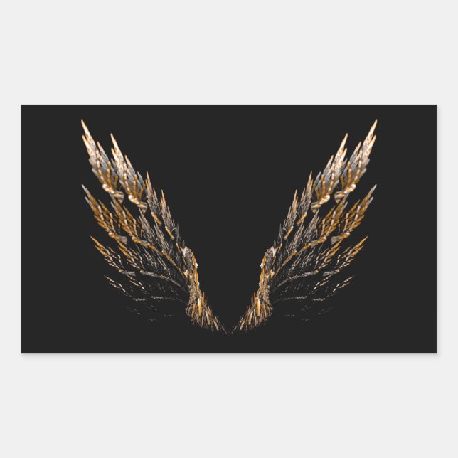 Adesivo Retangular Asas Abertas (Frente)