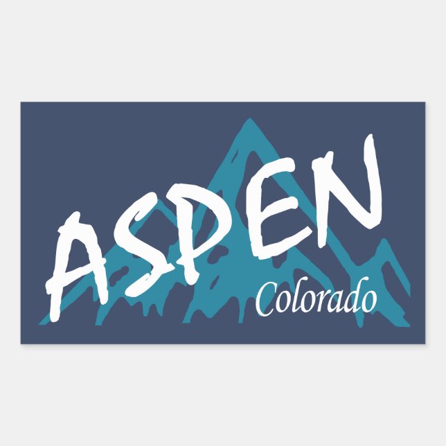 Adesivo Retangular Aspen Colorado Mounties (Frente)