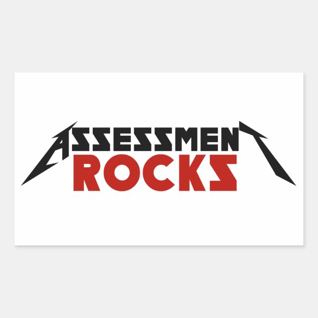 Adesivo Retangular Assessment Rocks! Set of Stickers (Frente)