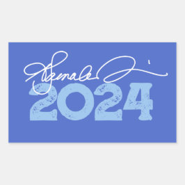 Adesivo Retangular Assinatura Kamala 2024