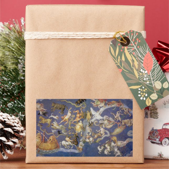 Adesivo Retangular Astronomia Celestial Vintage Constelações Celestia (Feriado)